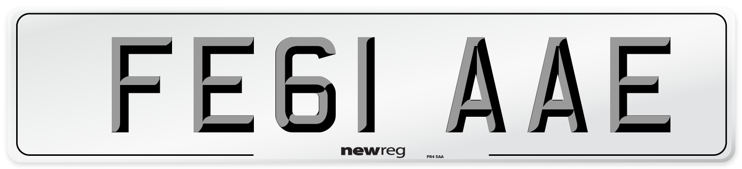 FE61 AAE Number Plate from New Reg